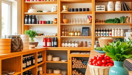 Farm shop with local products