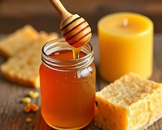 Raw honey from Dutch farm bees