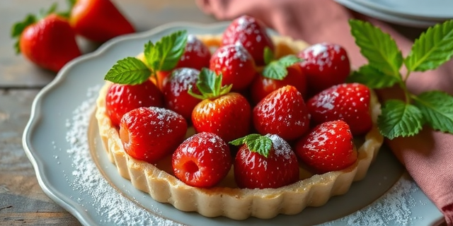 Fresh strawberry tart recipe